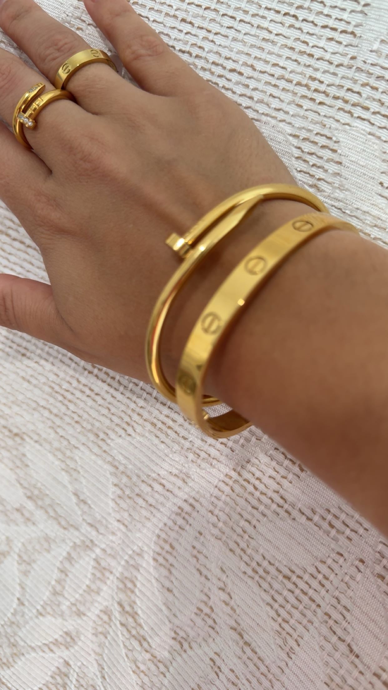 Nail Plain Bracelet 19cm