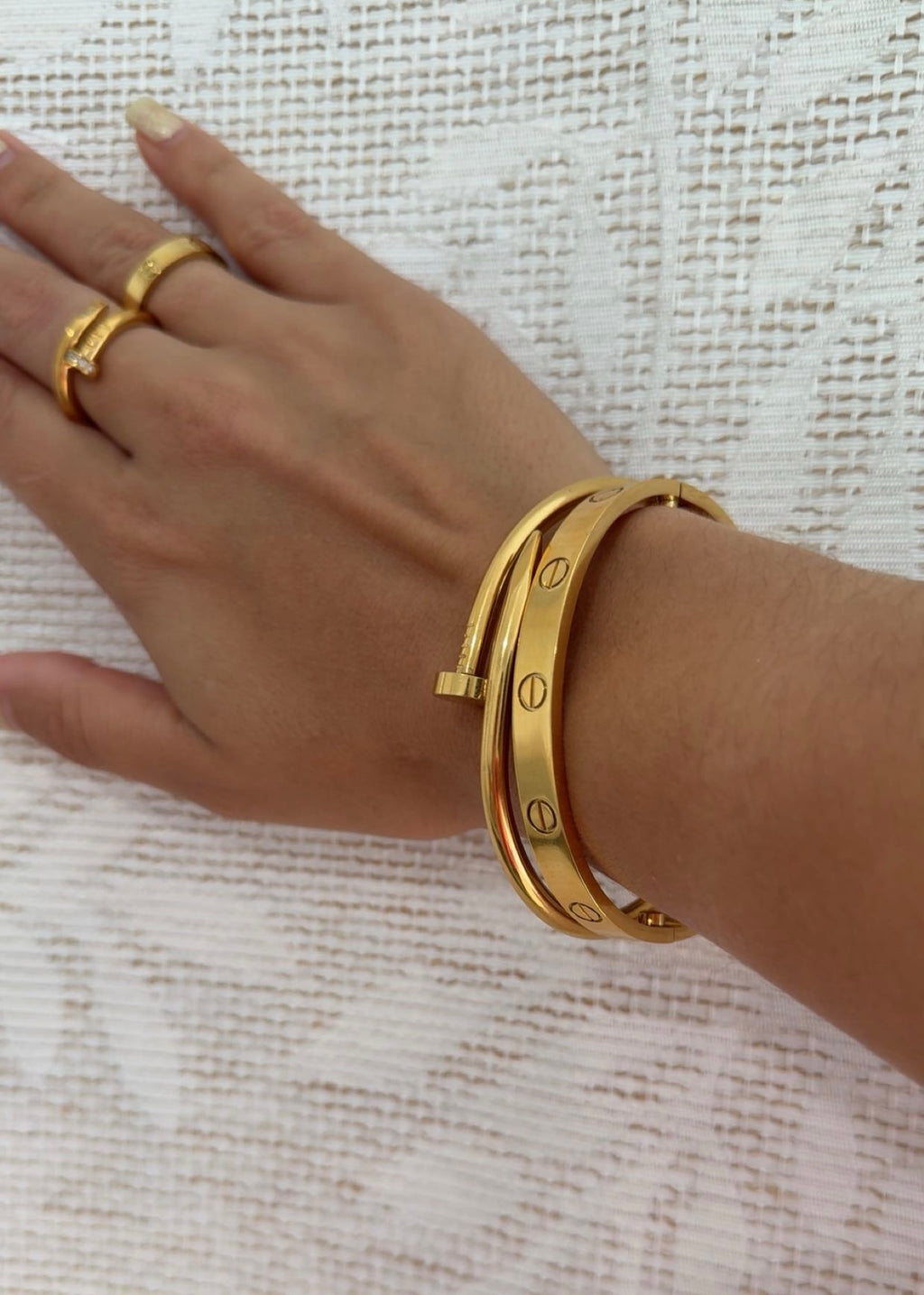 Classic Screw bangle 19 cm