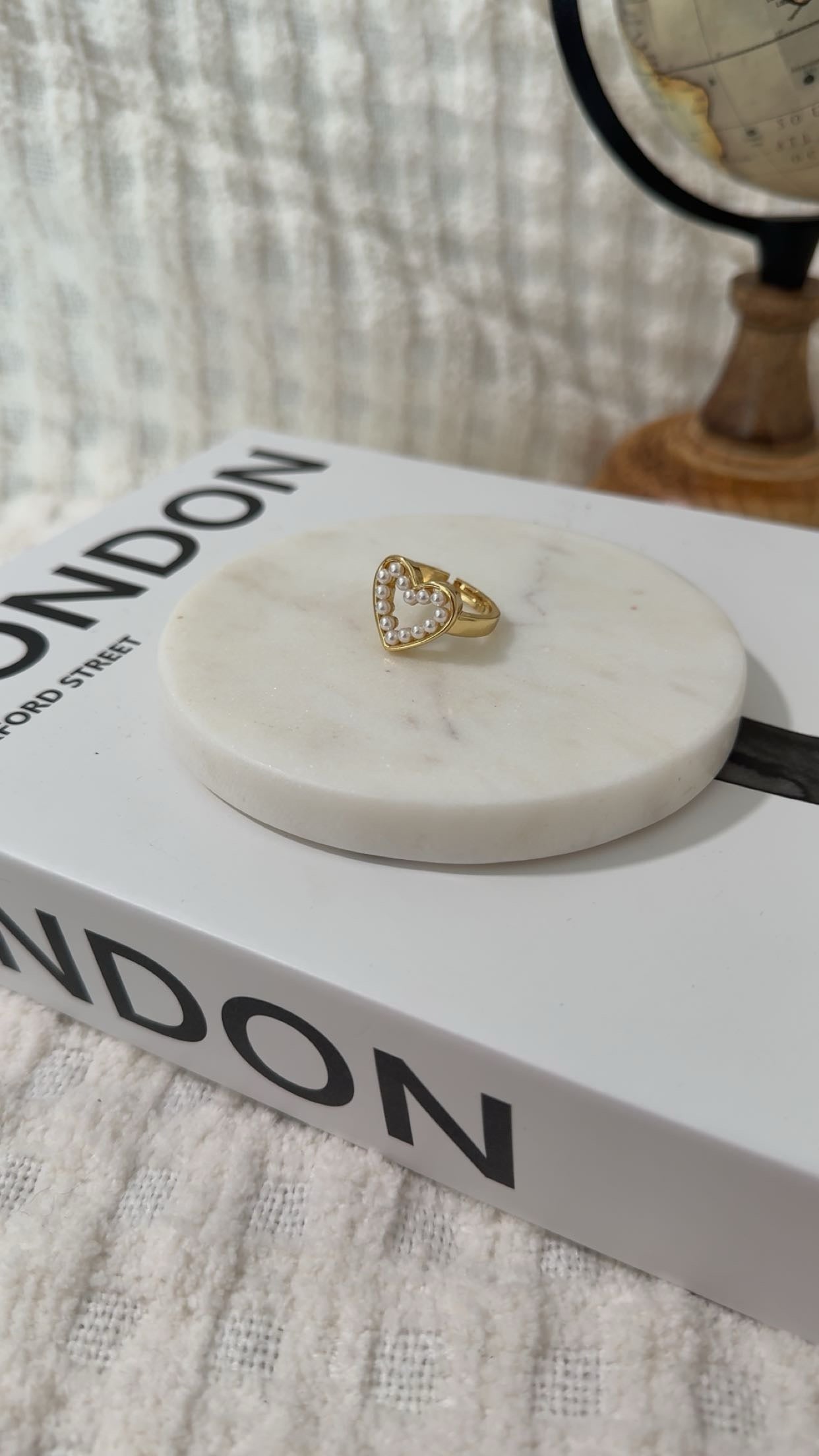 Pearl Heart Ring