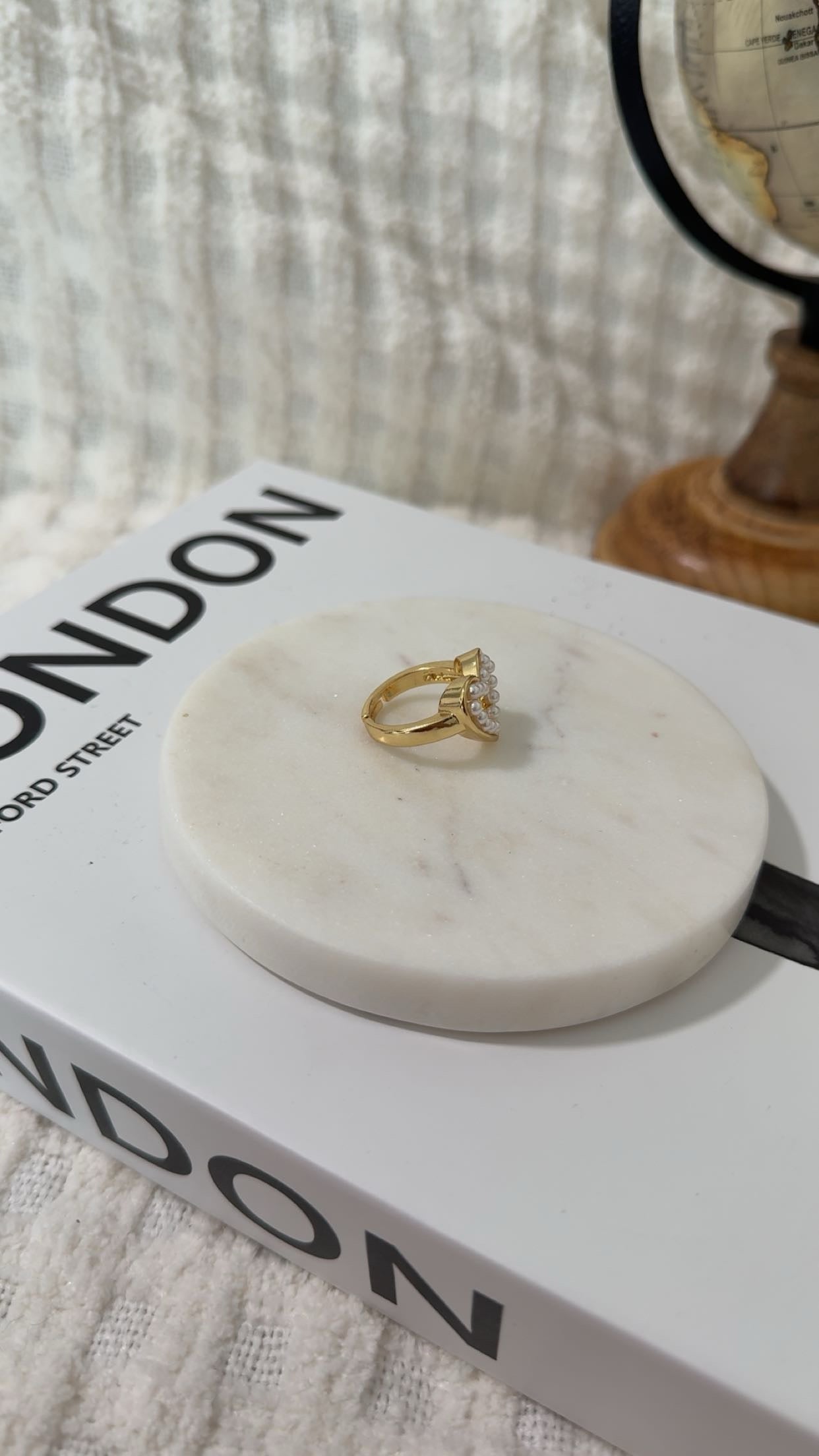 Pearl Heart Ring