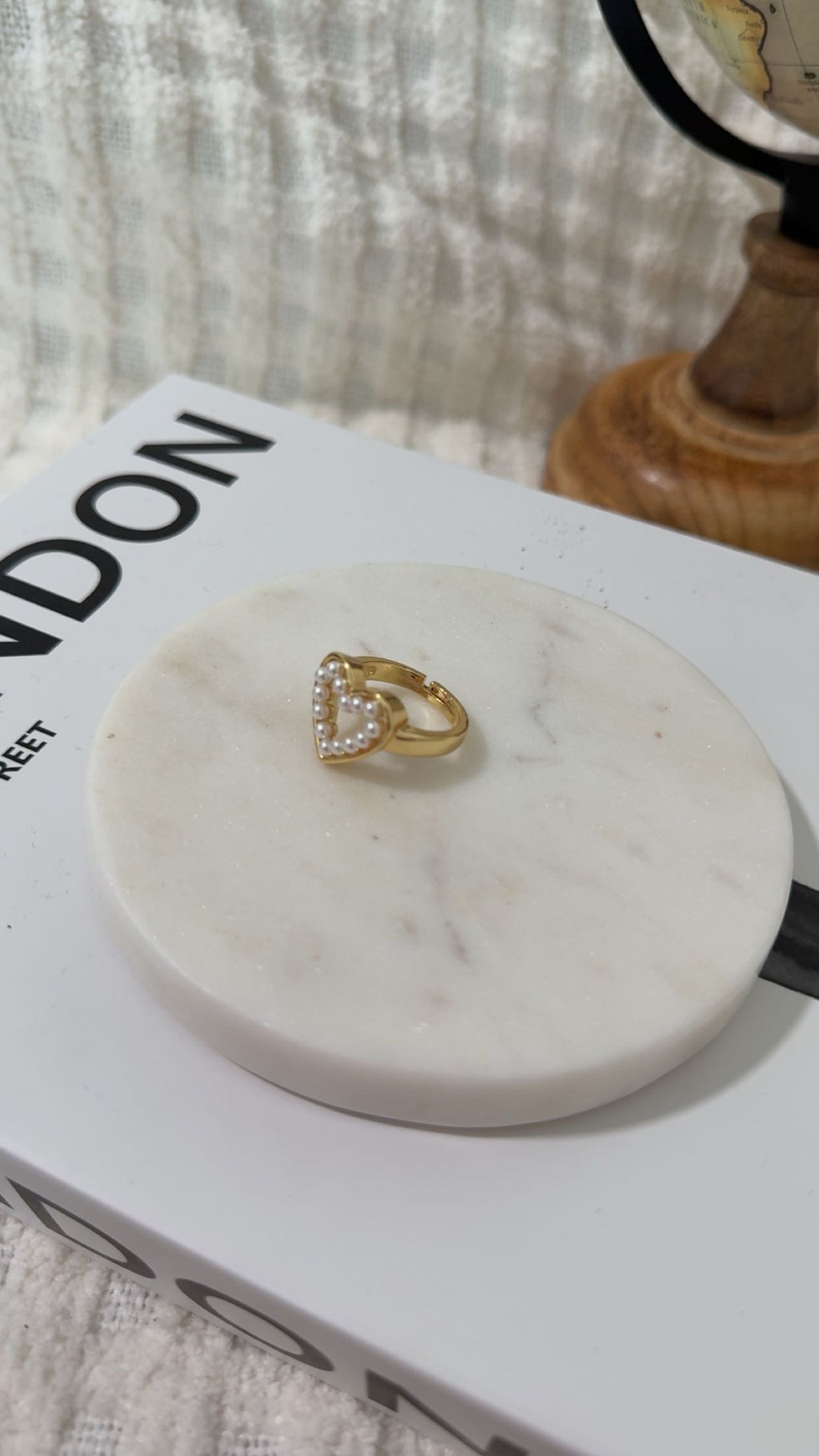 Pearl Heart Ring