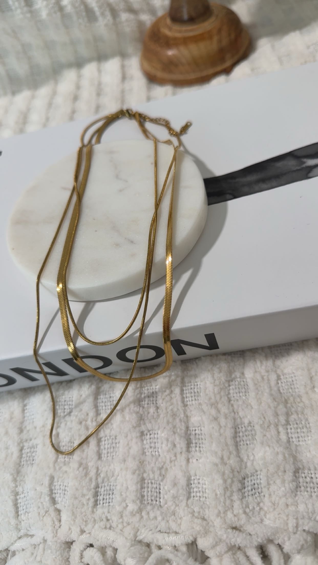 Triple Layer Snake Necklace