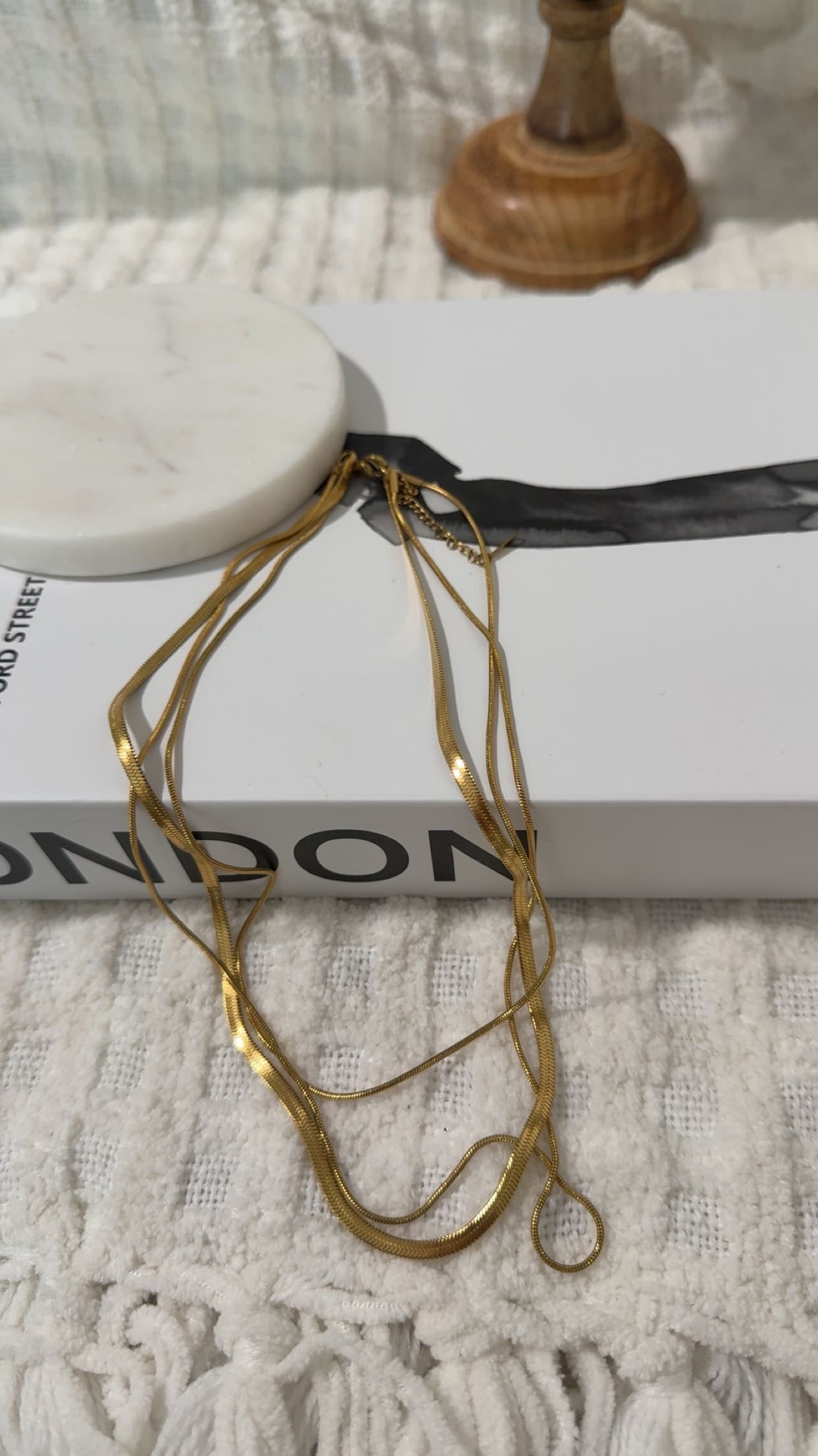 Triple Layer Snake Necklace