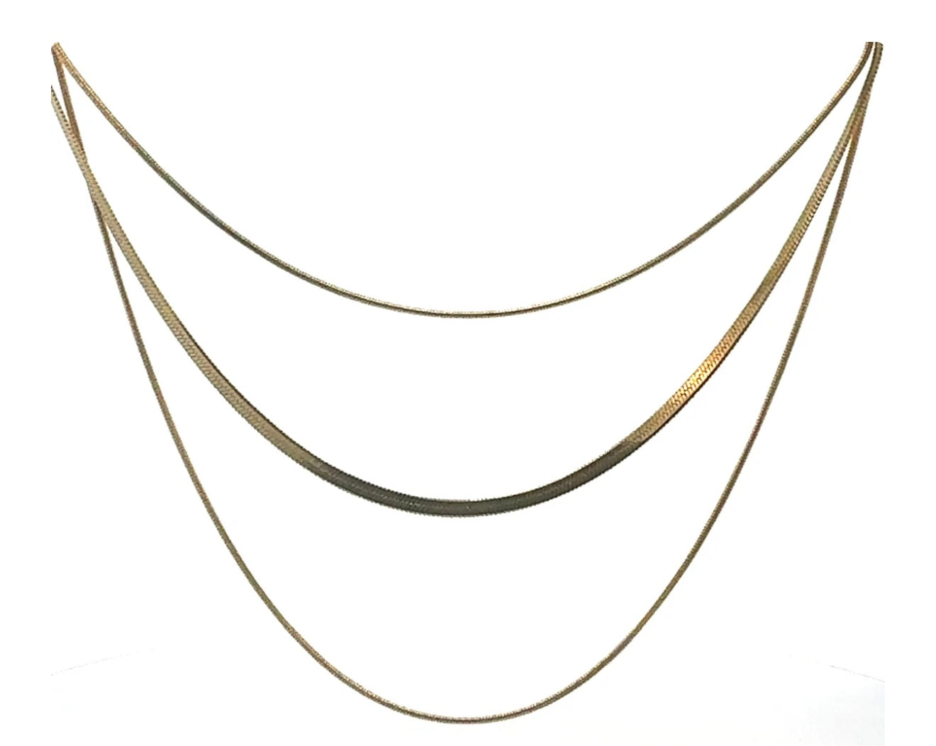 Triple Layer Snake Necklace