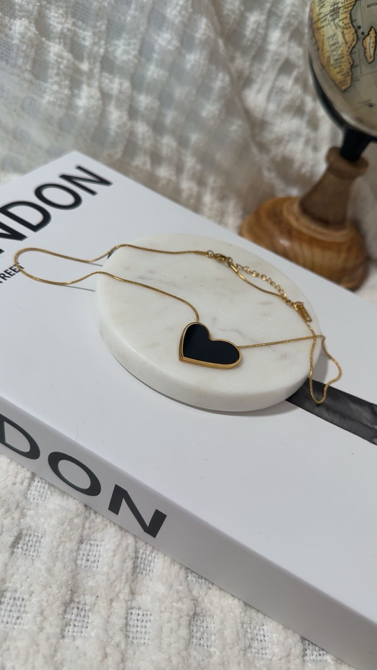 Stone Heart Necklace