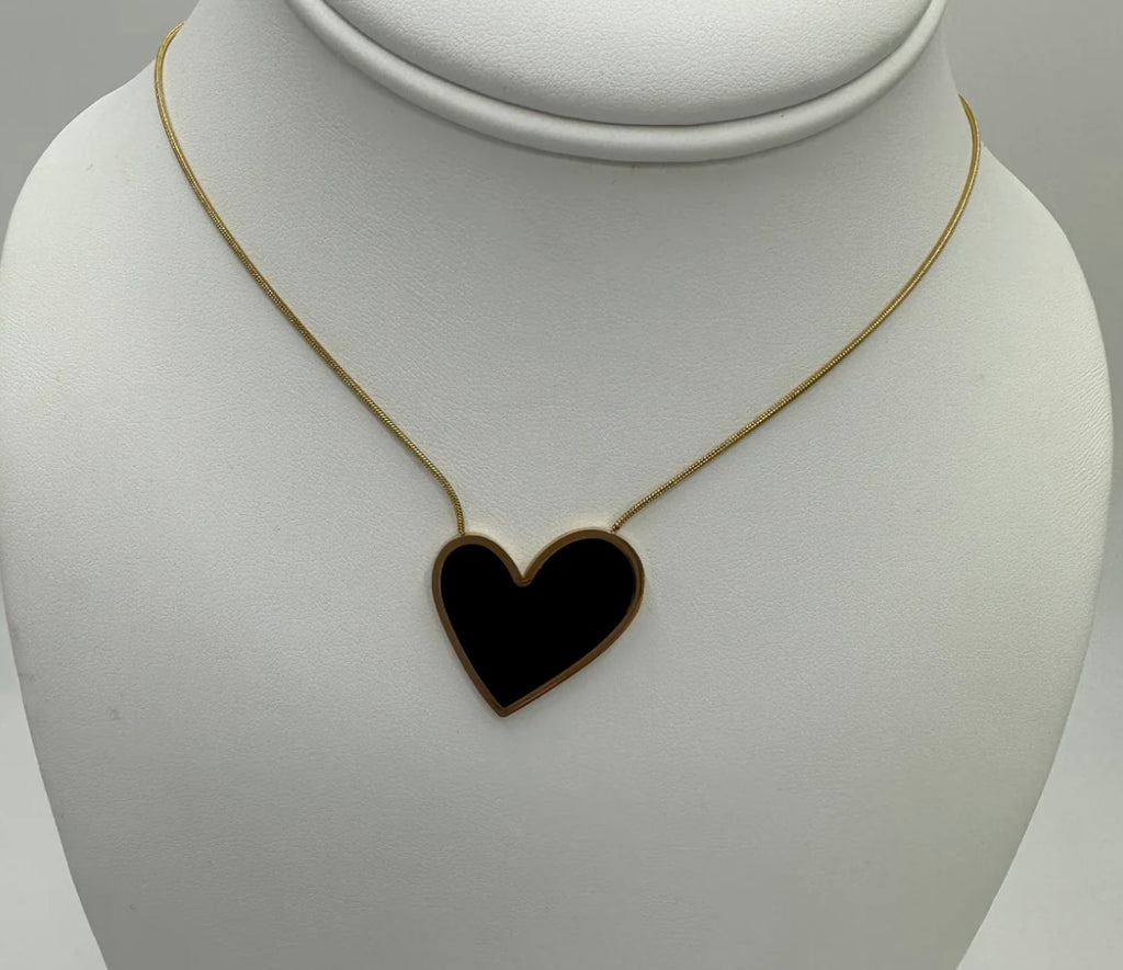 Stone Heart Necklace