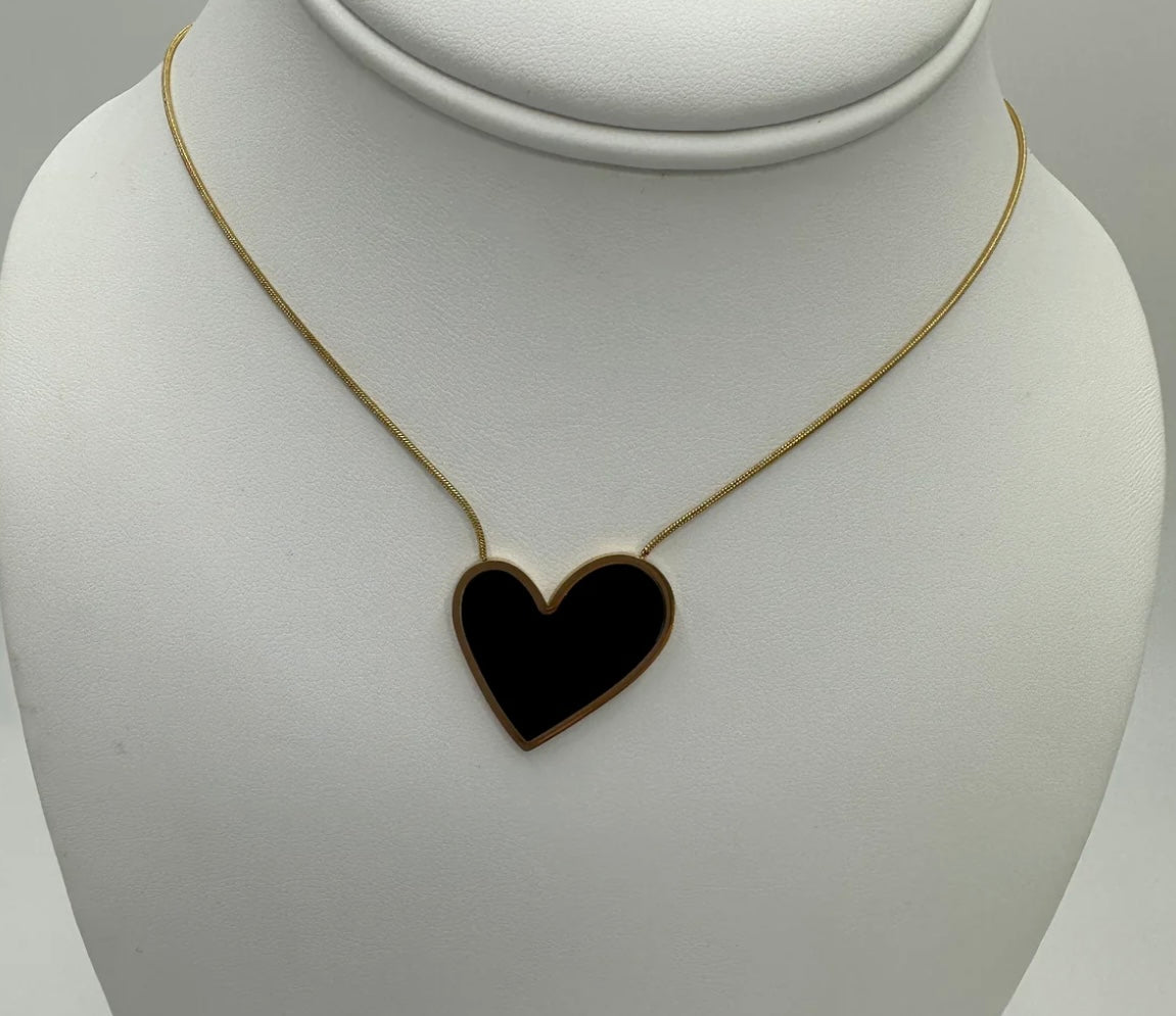 Stone Heart Necklace