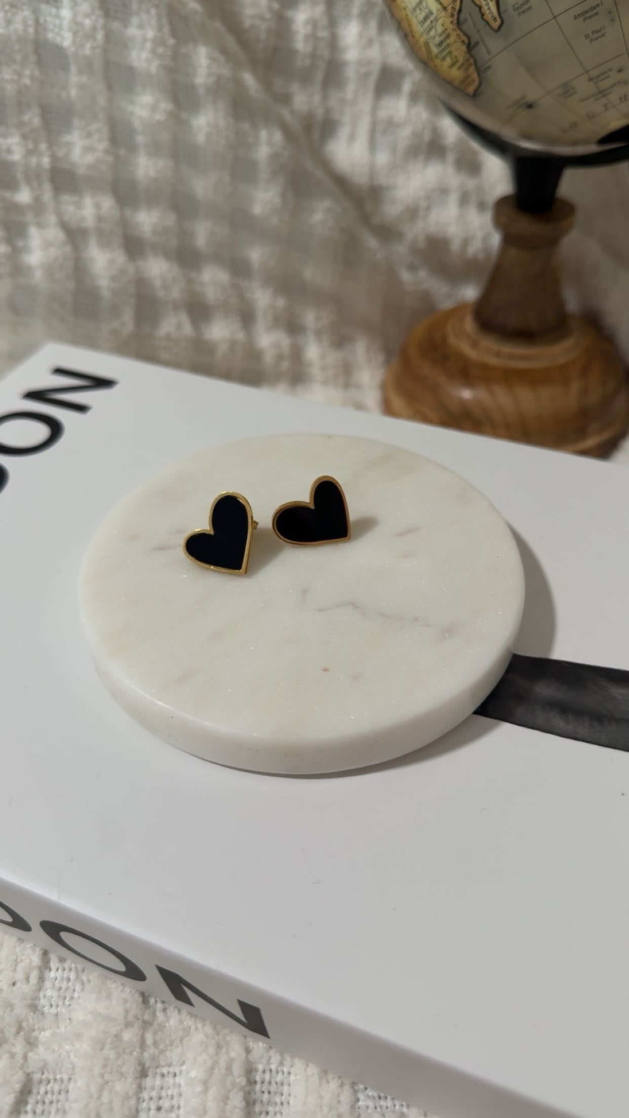 Stone Hearts Earrings