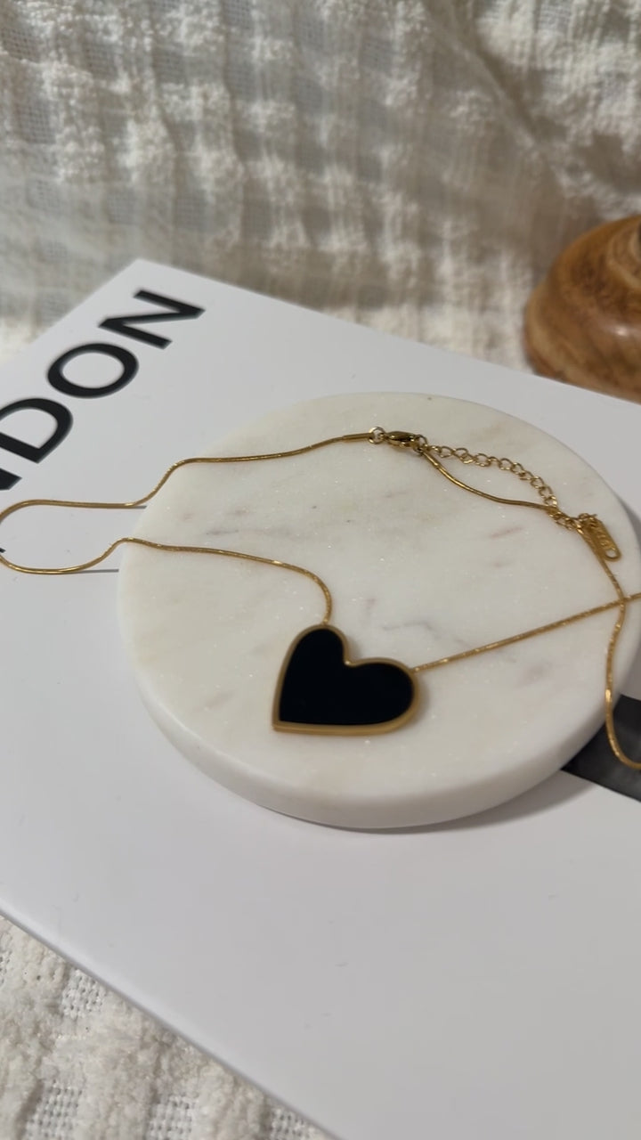 Stone Heart Necklace